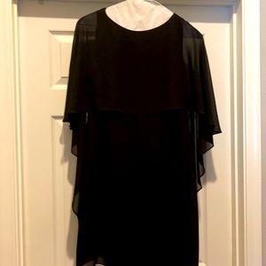 Black cape dress